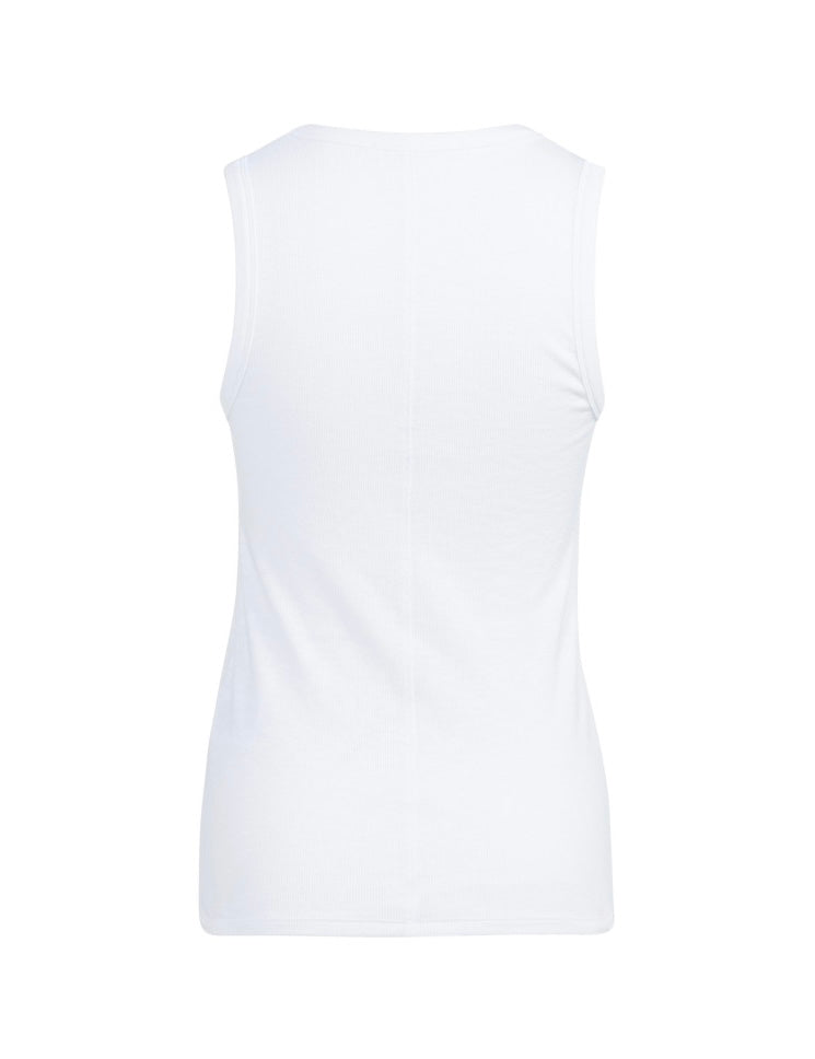 Yaya Singlet Rib Wit - Peet kleding