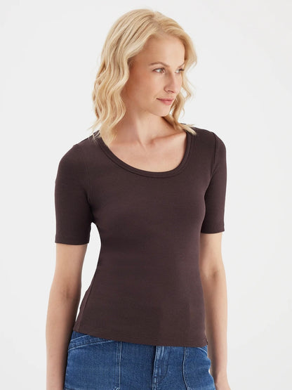 COJ Tee Alina Chocolate Plum