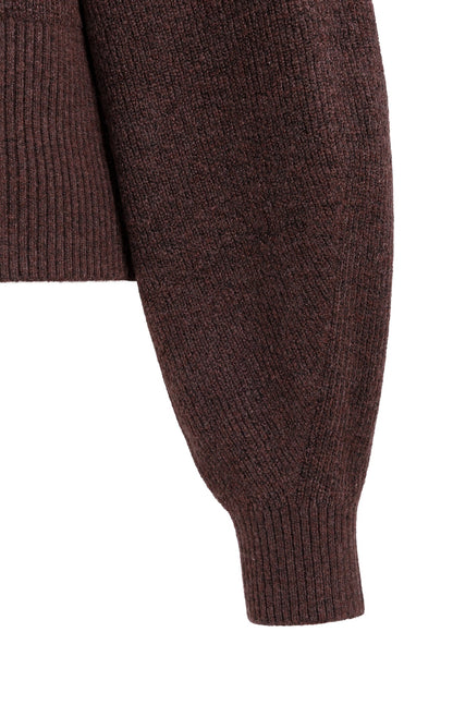 Yaya Trui Chocolat Red Melange - Peet kleding