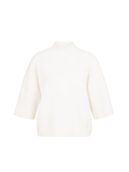 Yaya Turtle Trui 3/4 Offwhite - Peet kleding