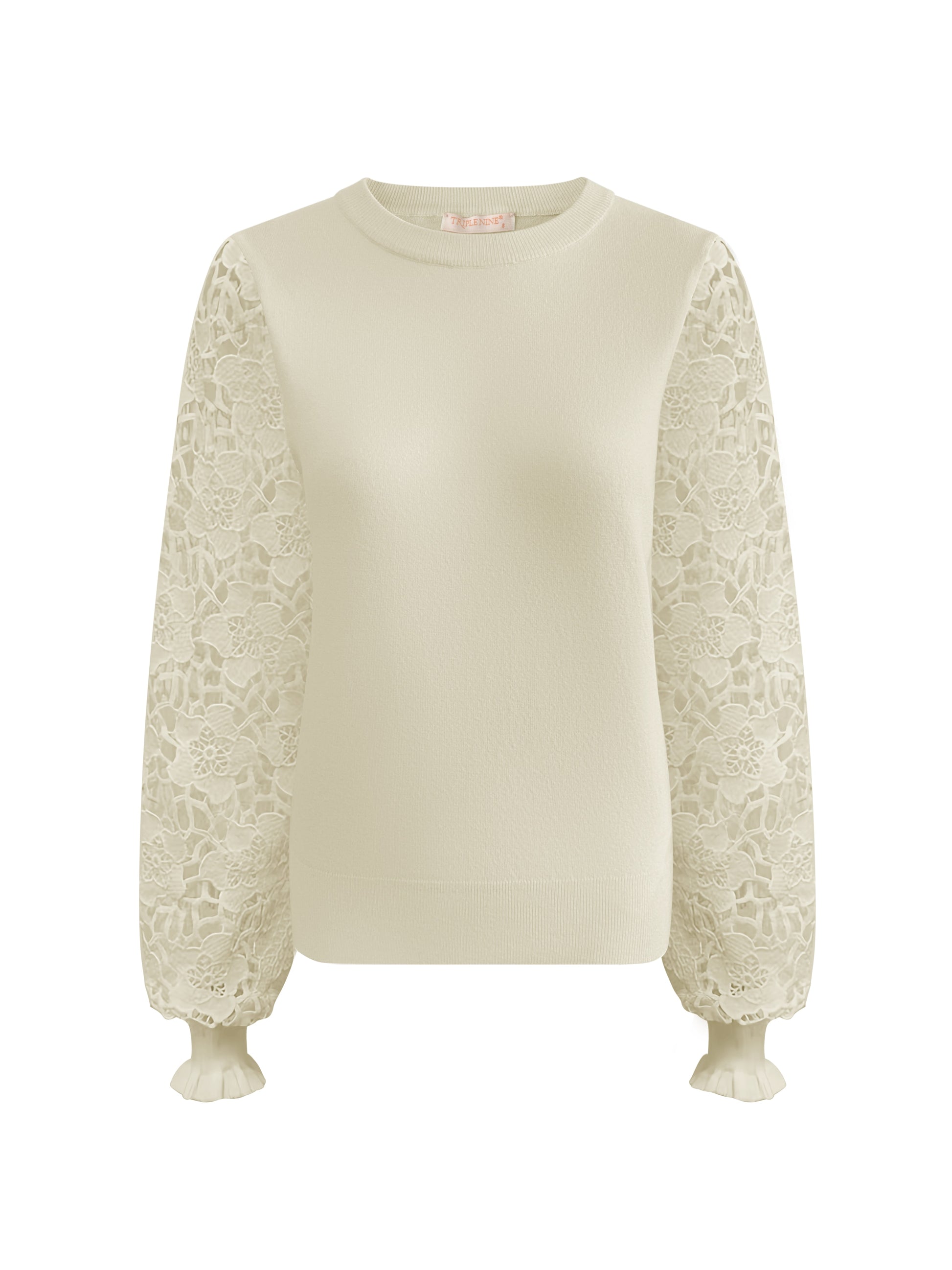 Triple Nine - Trui Louise Creme - 9006 - Peet kleding