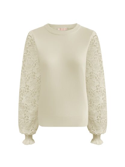 Triple Nine - Trui Louise Creme - 9006 - Peet kleding