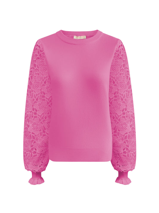 Triple Nine - Trui Louise Fuchsia - 9006 - Peet kleding