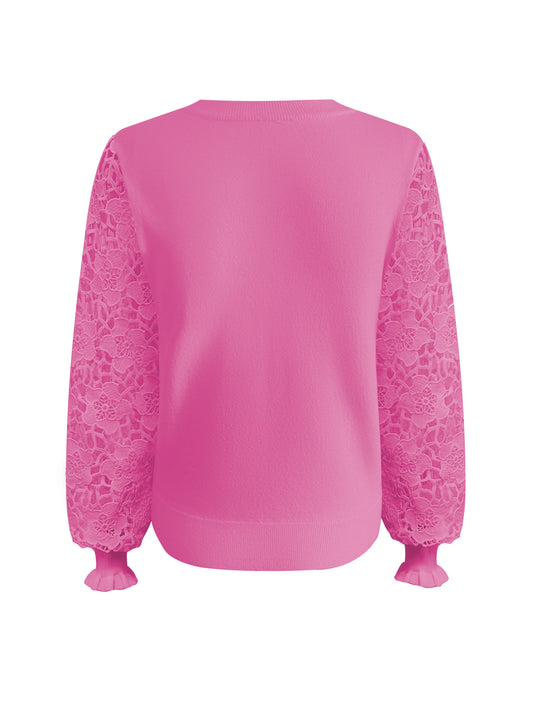 Triple Nine - Trui Louise Fuchsia - 9006 - Peet kleding