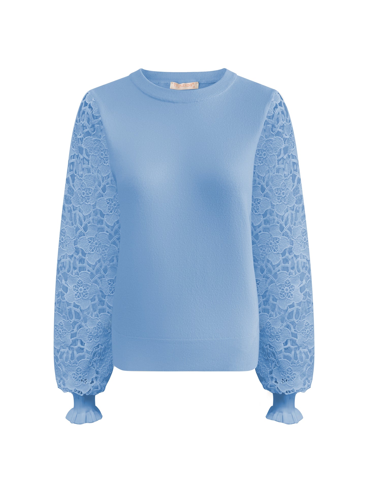 Triple Nine - Trui Louise Lichtblauw - 9006 - Peet kleding
