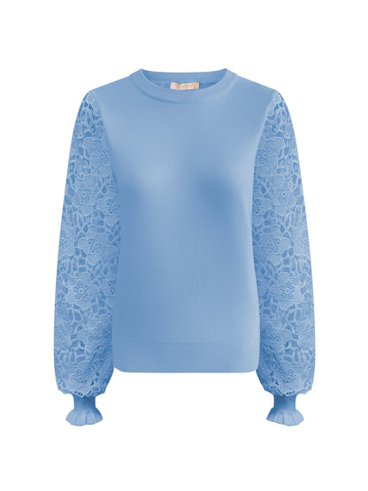 Triple Nine - Trui Louise Lichtblauw - 9006 - Peet kleding
