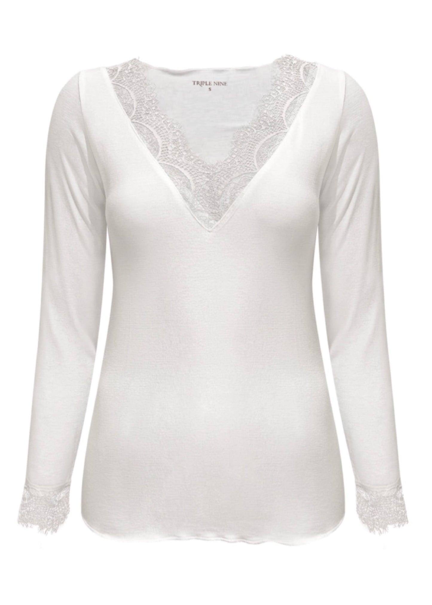 Triple Nine - Cashmere Top Lou Lou Creme - 9003 - Peet kleding