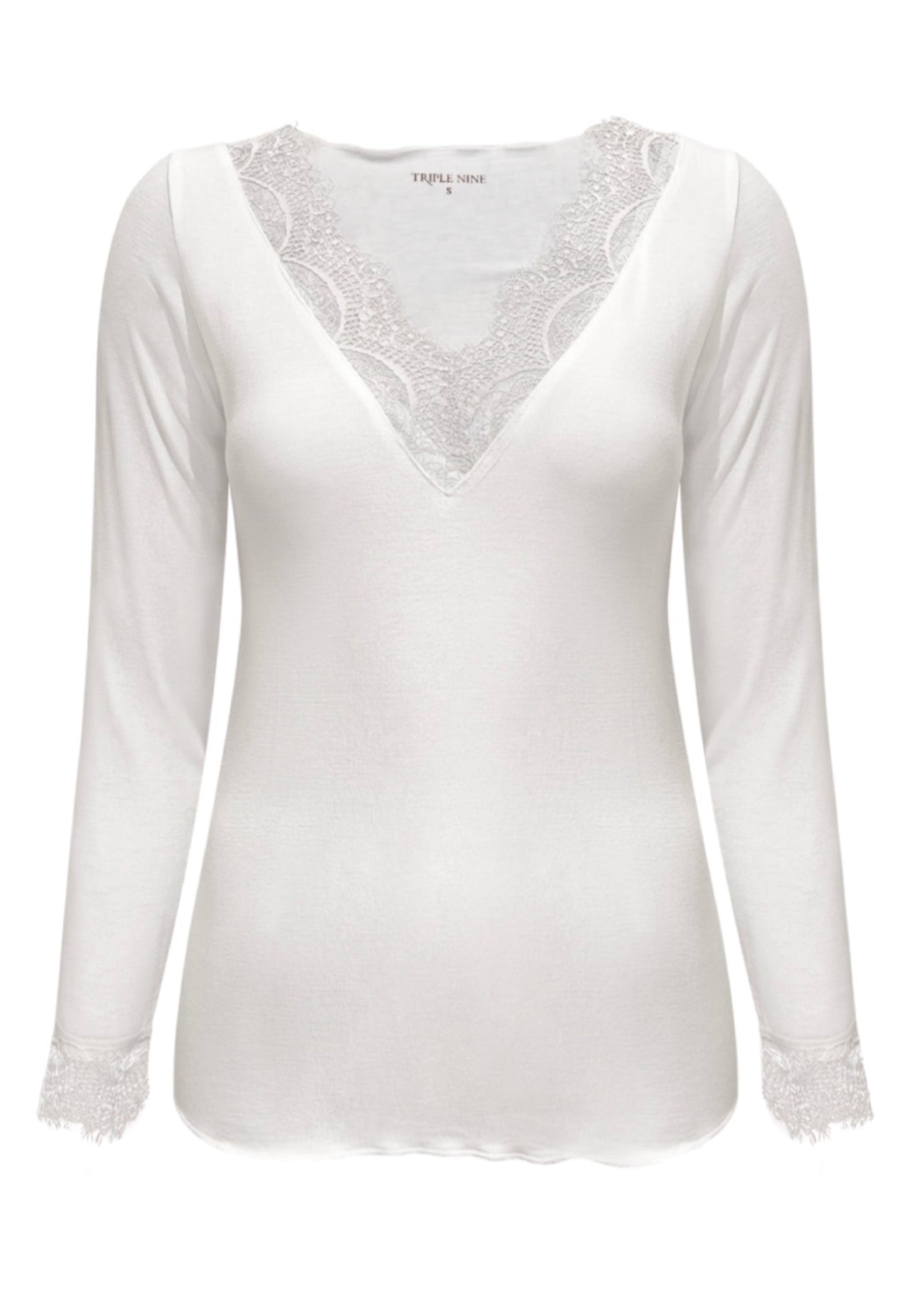 Triple Nine - Cashmere Top Lou Lou Creme - 9003 - Peet kleding