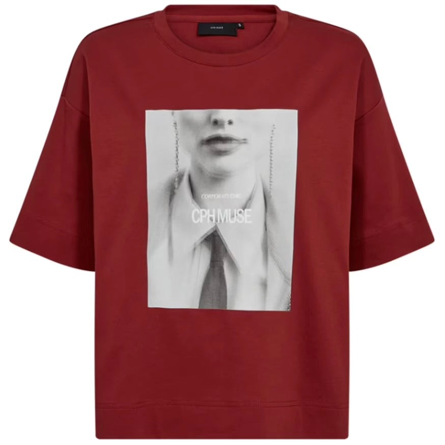 Copenhage Muse Tee Red Pear - Peet kleding