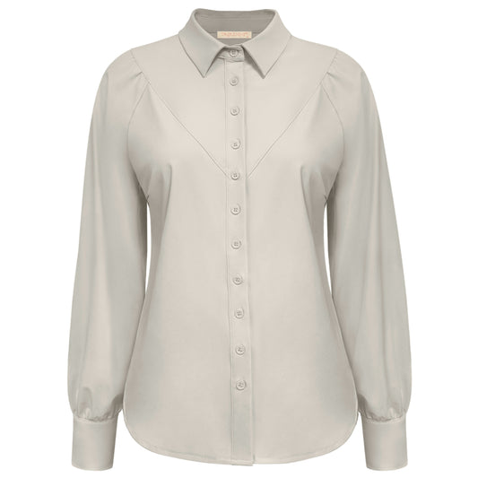 Triple Nine - Travel Blouse Moon Beige - 5919 - Peet kleding