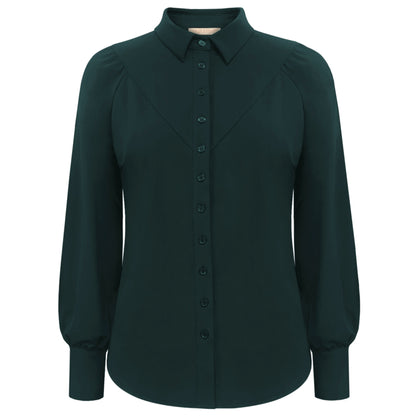 Triple Nine - Travel Blouse Moon Groen - 5919 - Peet kleding