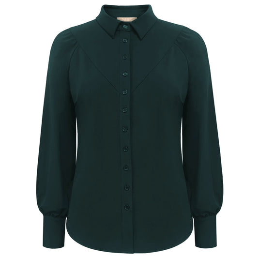Triple Nine - Travel Blouse Moon Groen - 5919 - Peet kleding