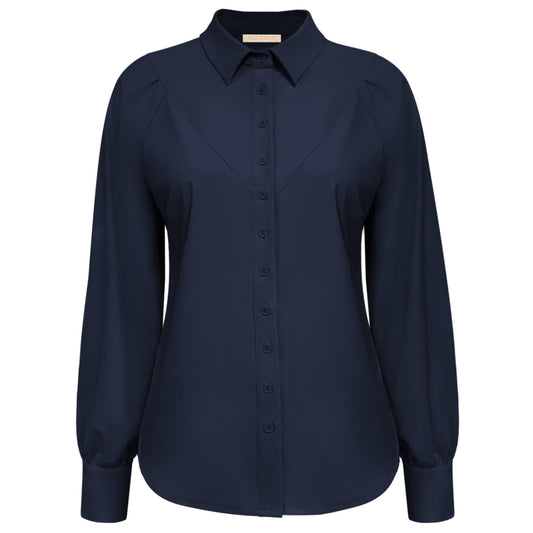 Triple Nine - Travel Blouse Moon Navy - 5919 - Peet kleding