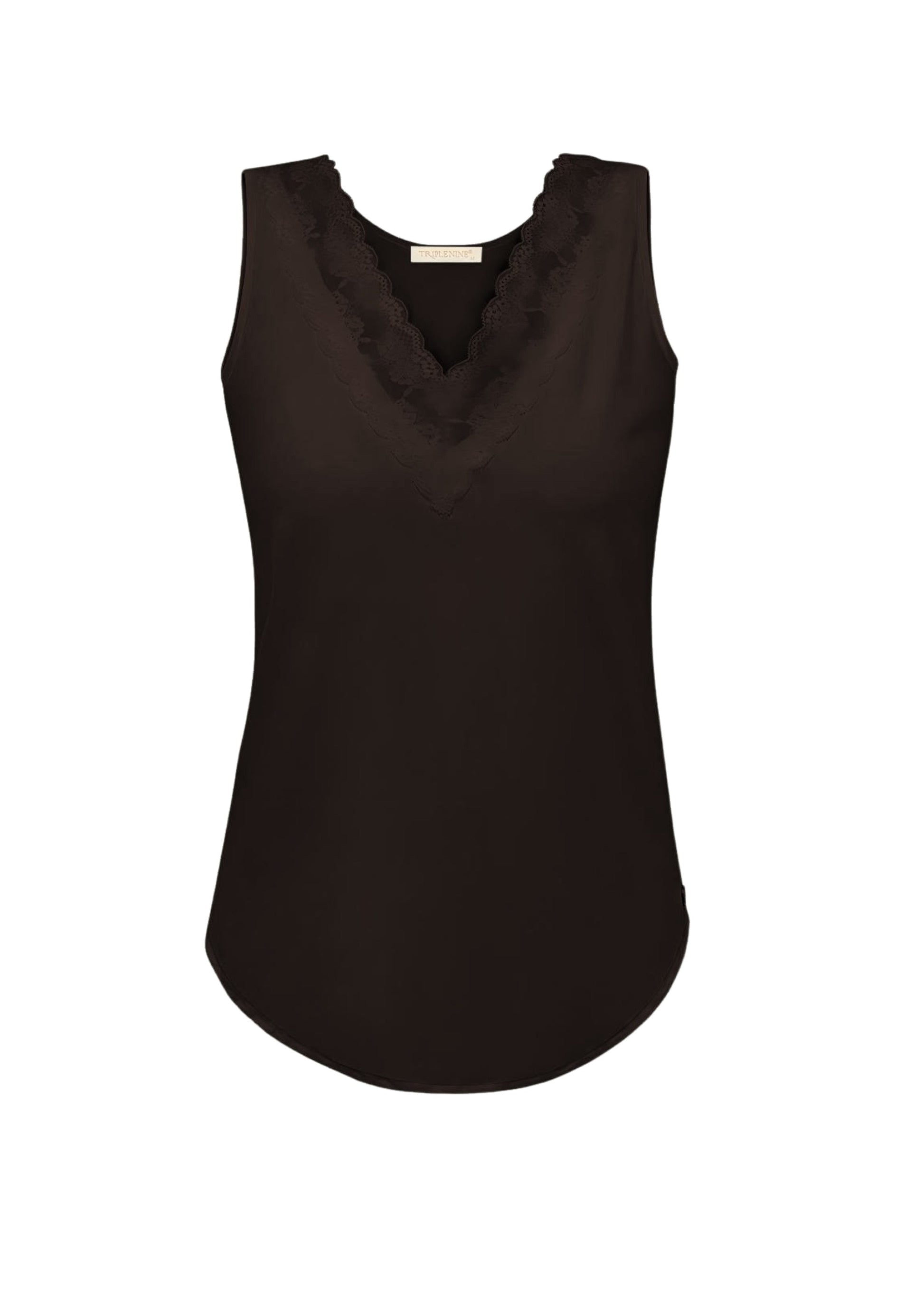 Triple Nine - Travel Top Marly Donkerbruin - 6913 - Peet kleding