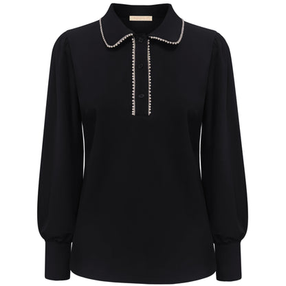 Triple Nine - Travel Top Charme Zwart - 6926 - Peet kleding