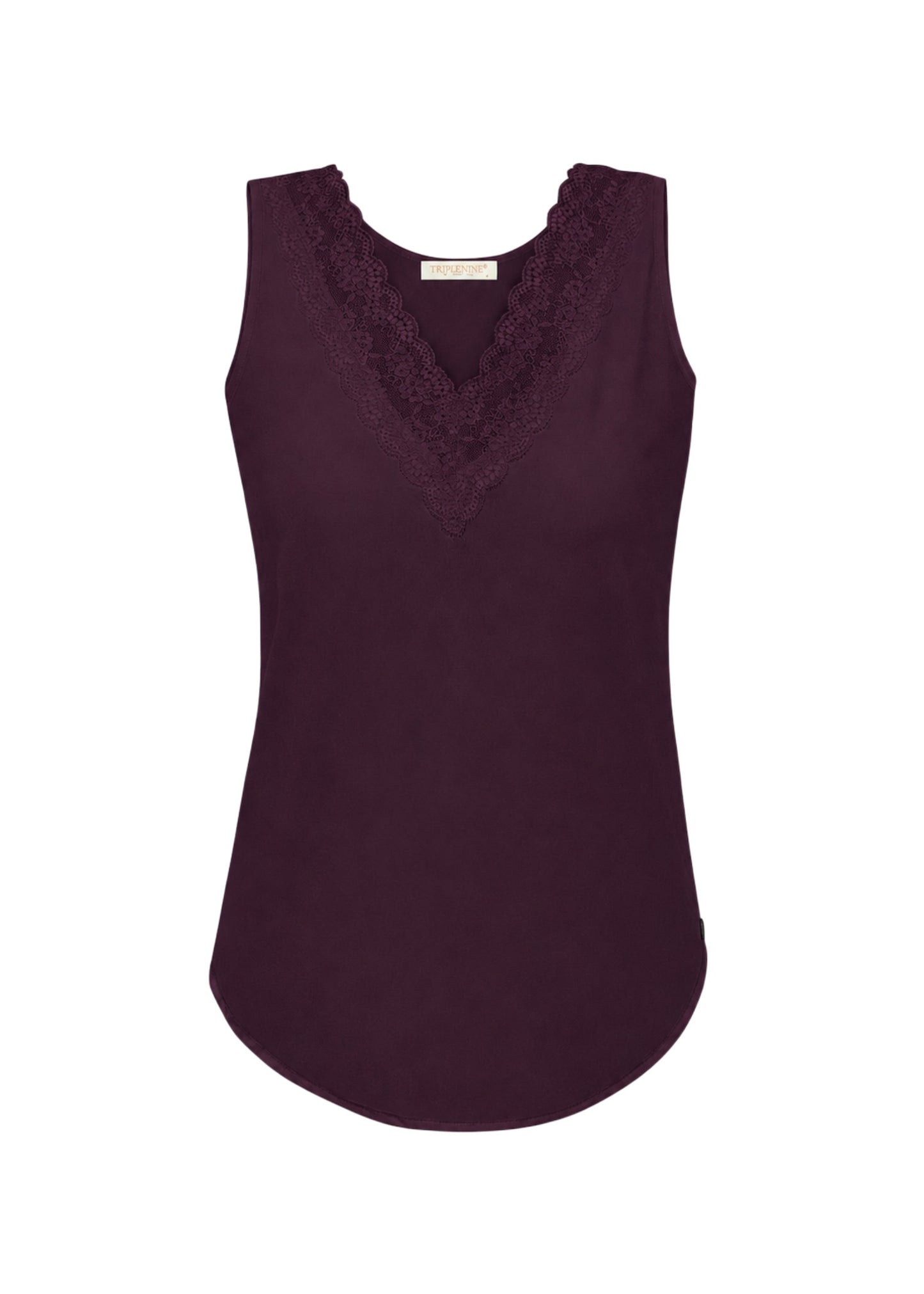 Triple Nine - Travel Top Marly Aubergine - 6913 - Peet kleding