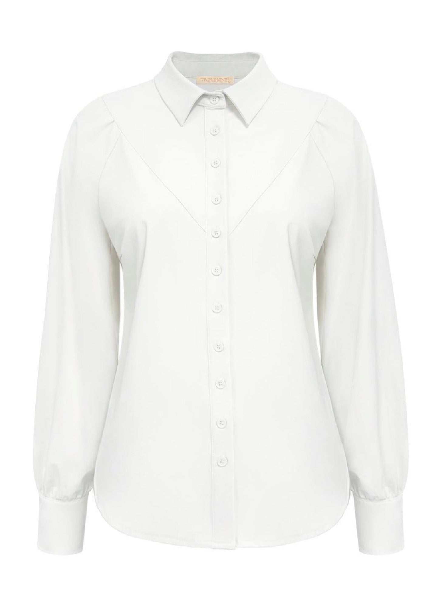 Triple Nine - Travel Blouse Moon Wit - 5919 - Peet kleding