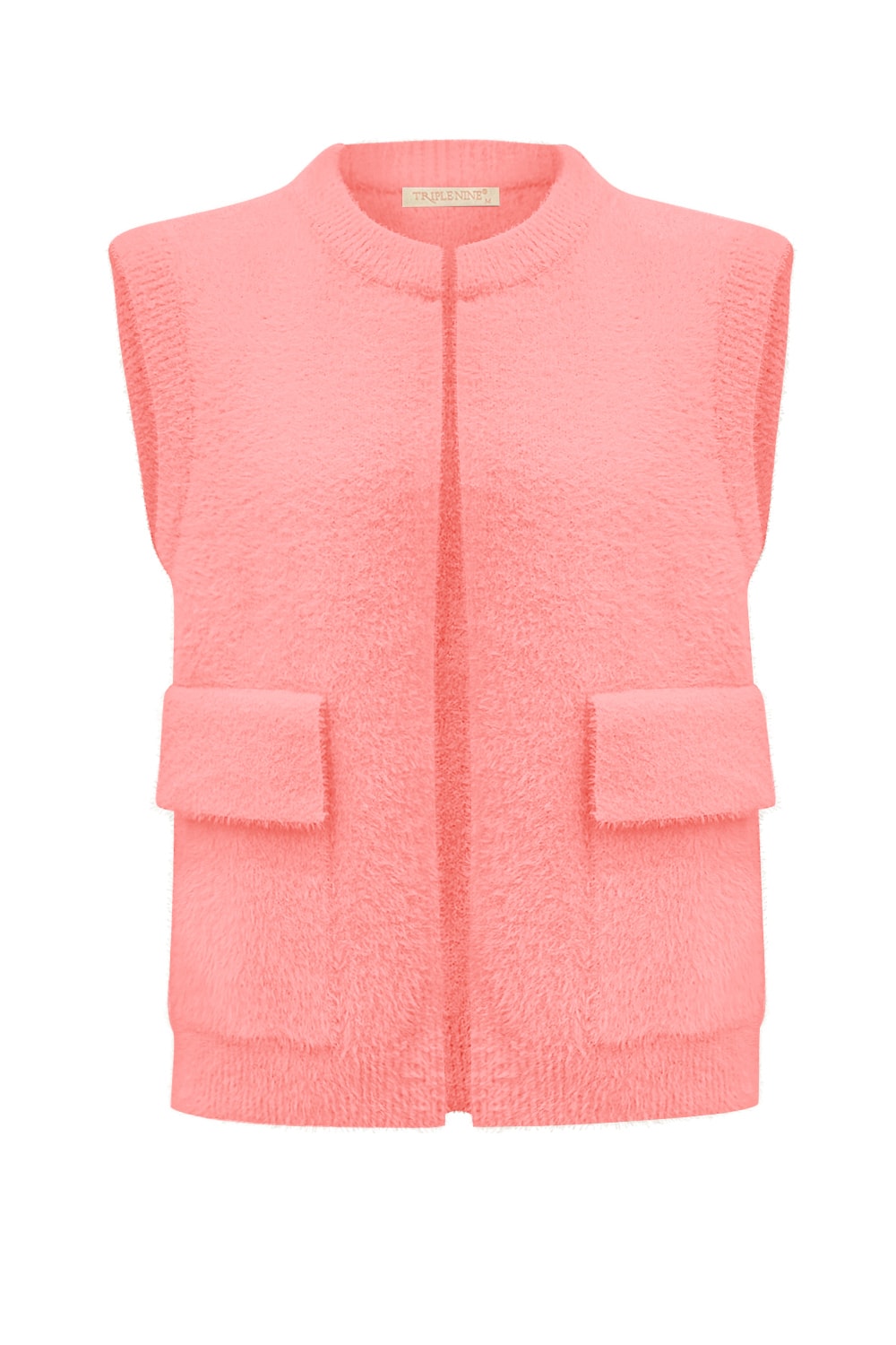 Triple Nine - Fluffy Gilet Inky Koraal - 9001 - Peet kleding