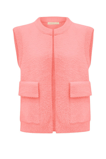 Triple Nine - Fluffy Gilet Inky Koraal - 9001 - Peet kleding