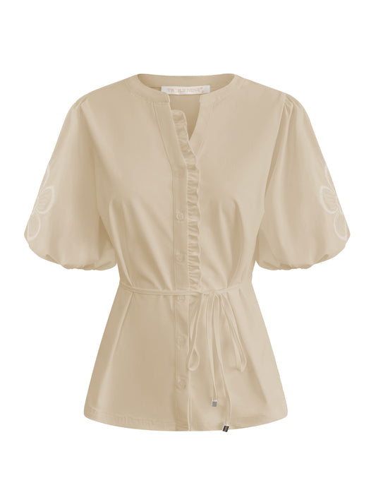 Triple Nine Travel Blouse Yana Beige - 5943 - Peet kleding