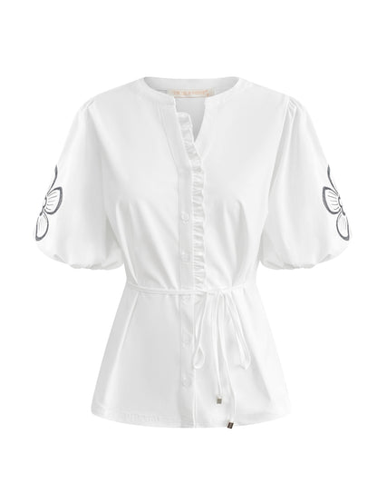 Triple Nine Travel Blouse Yana Wit - 5943 - Peet kleding