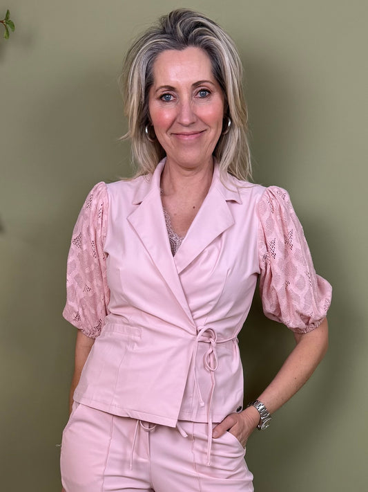 Triple Nine Travel Blazer Luay Poederroze - 3909 - Peet kleding