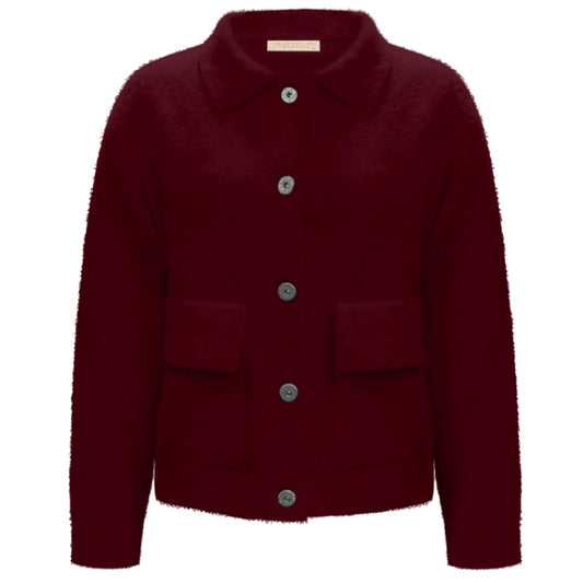 Triple Nine - Fluffy Vest Benchi Bordeaux - 9002 - Peet kleding