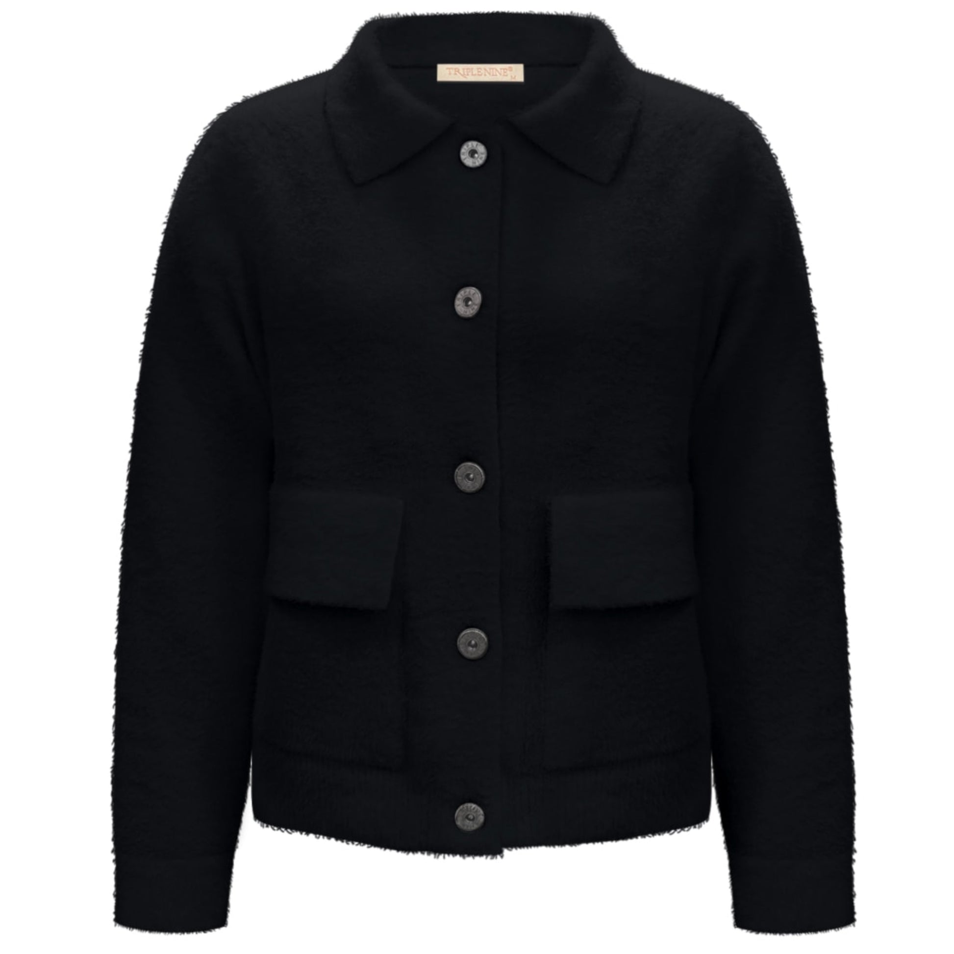 Triple Nine - Fluffy Vest Benchi Zwart - 9002 - Peet kleding