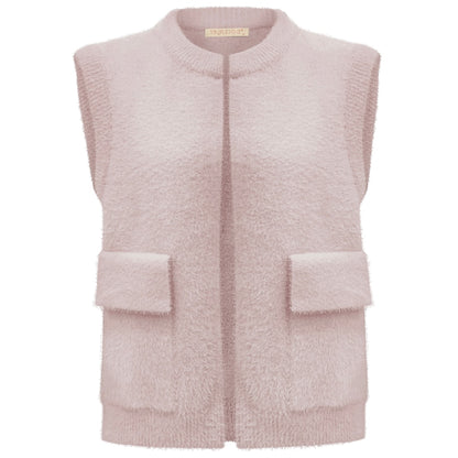 Triple Nine - Fluffy Gilet Inky Lichtroze - 9001 - Peet kleding