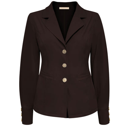 Triple Nine - Travel Blazer Amelie Donkerbruin - 3904 - Peet kleding