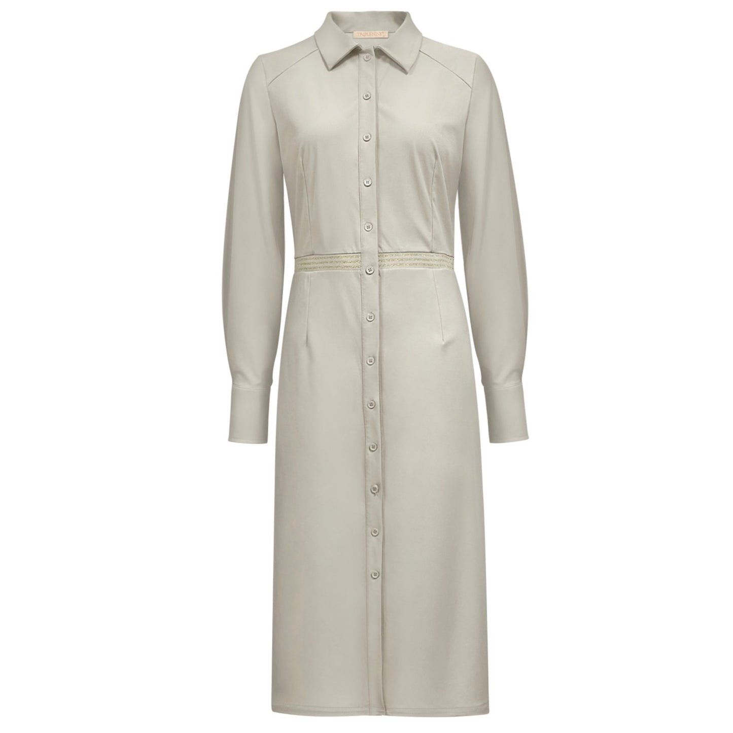 Triple Nine - Travel Jurk Cameron Beige - 51811 - Peet kleding