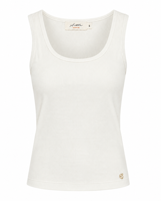 Singlet Violet Offwhite - Peet kleding