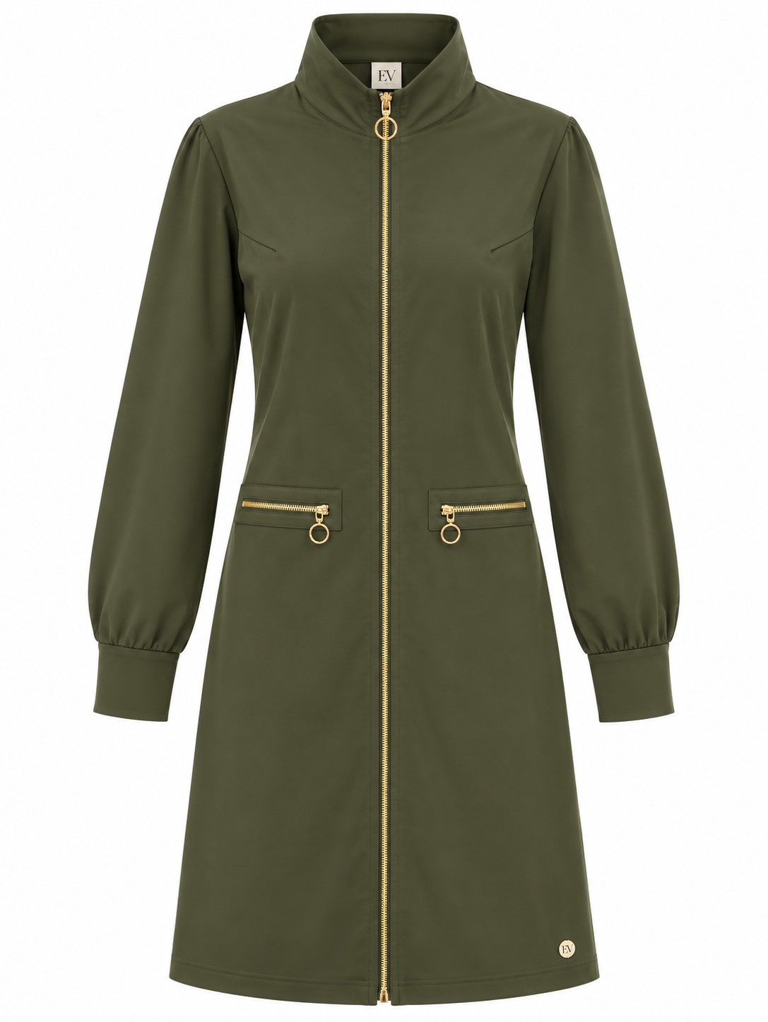 Triple Nine - Travel Jurk Bibi Olijfgroen - 51837