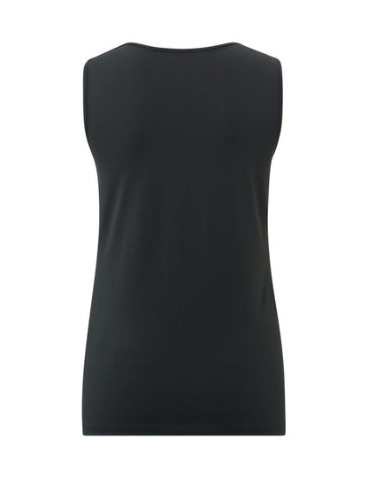Yaya Singlet Ronde V-hals Zwart - Peet kleding