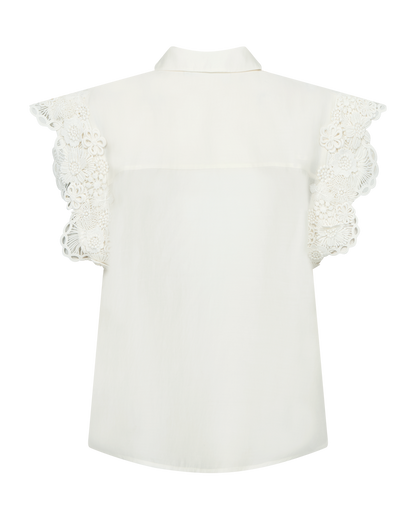 Copenhage Muse Blouse Molly Offwhite - Peet kleding