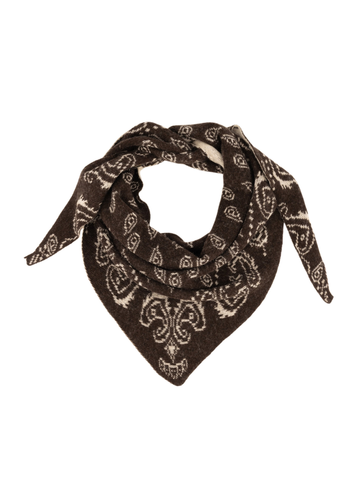 Sjaal Hollis Dark Brown Beige - Peet kleding