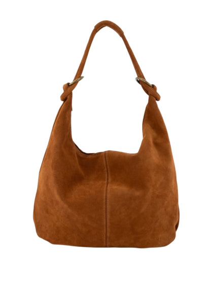 Tas Suez Suede Cognac - Peet kleding