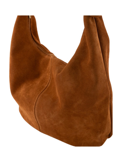 Tas Suez Suede Cognac - Peet kleding