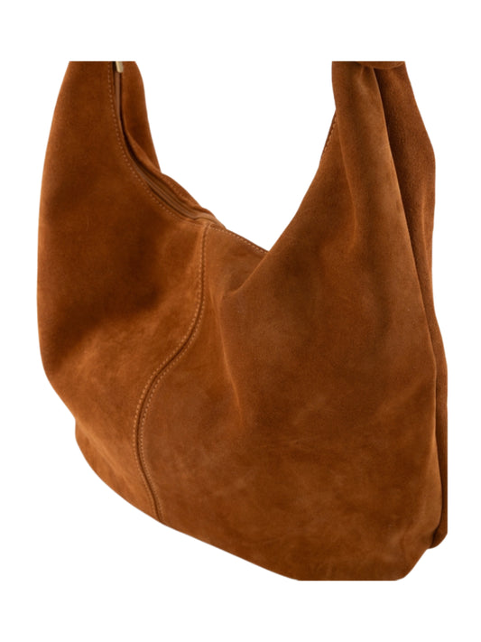 Tas Suez Suede Cognac - Peet kleding