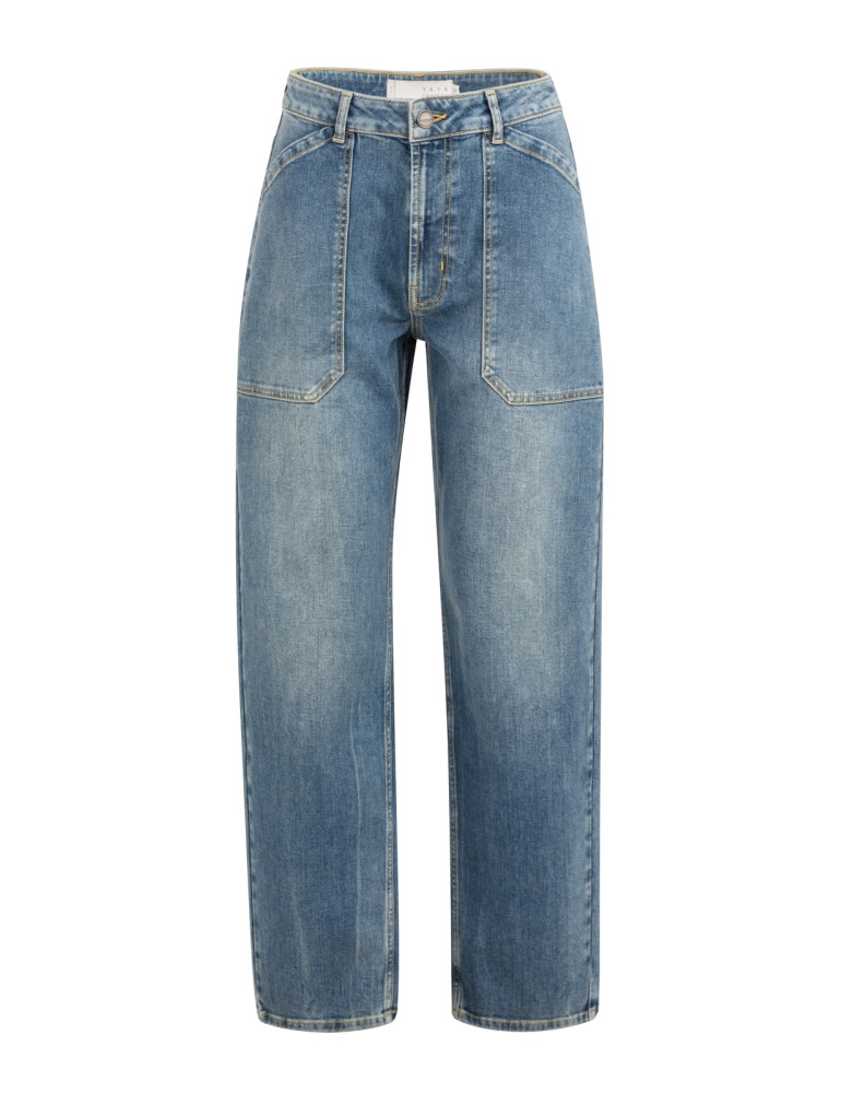 Yaya Cargo Broek Denim - Peet kleding