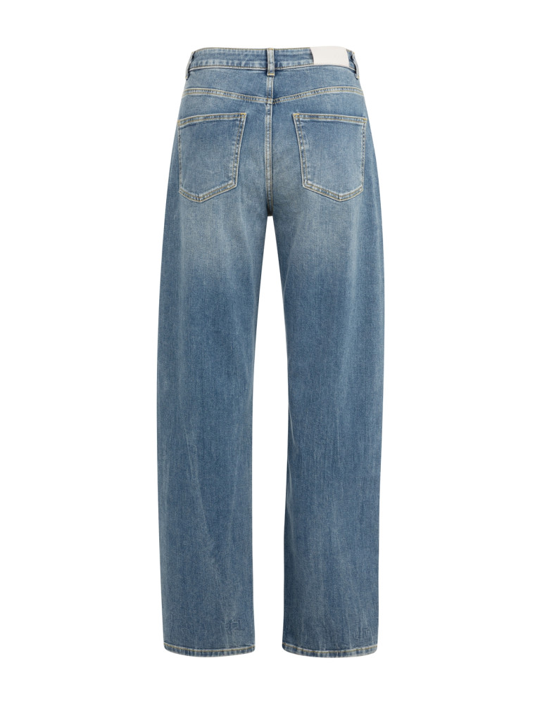 Yaya Cargo Broek Denim - Peet kleding