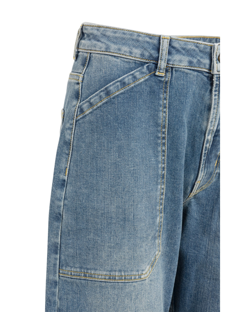 Yaya Cargo Broek Denim - Peet kleding