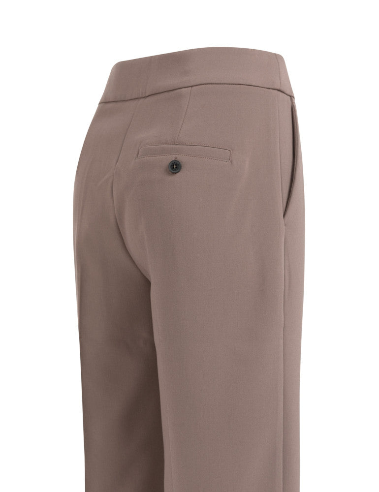 Yaya Rechte Pantalon Taupe - Peet kleding