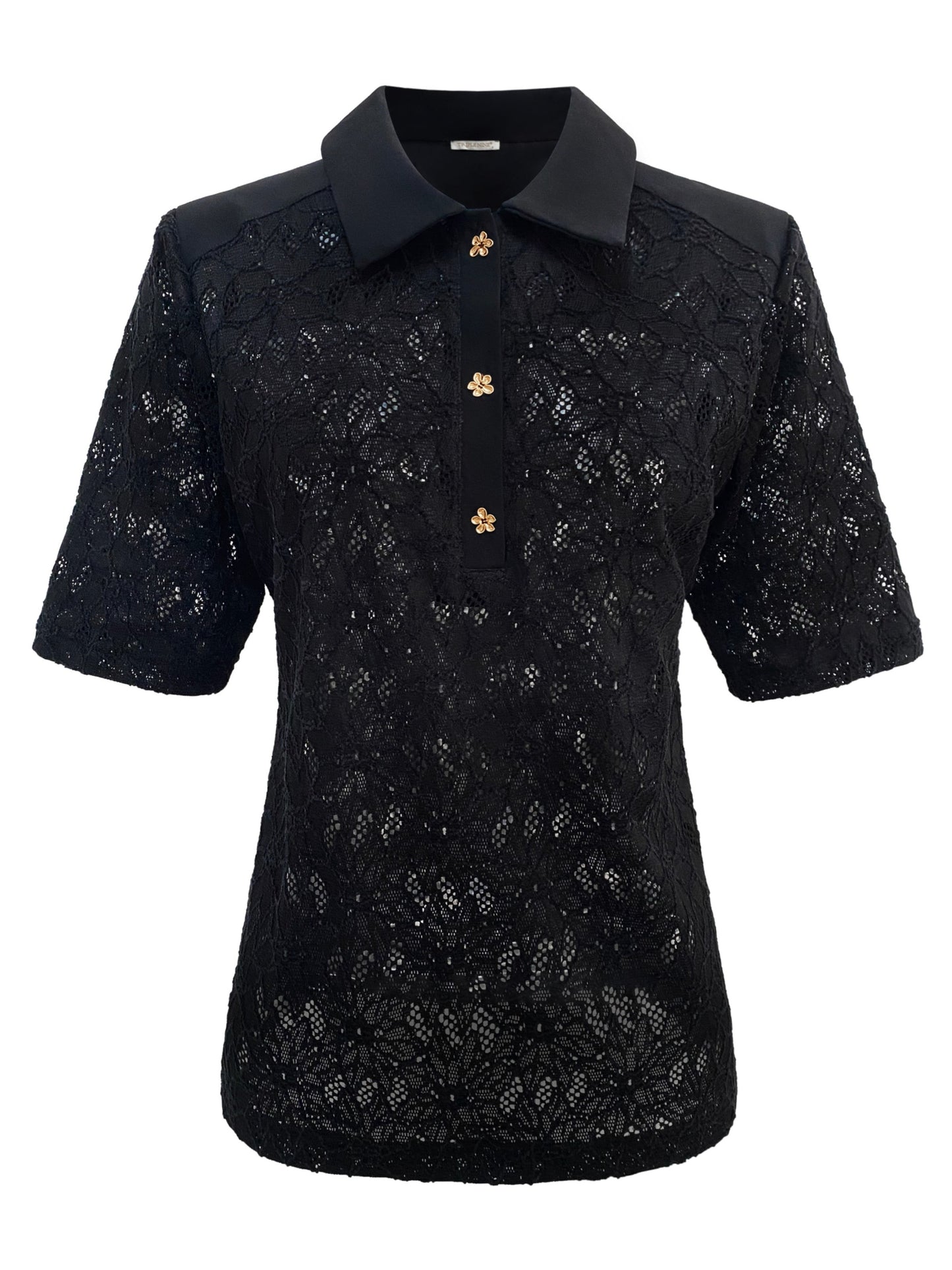 Triple Nine - Travel Top Merle Zwart - 6948 - Peet kleding