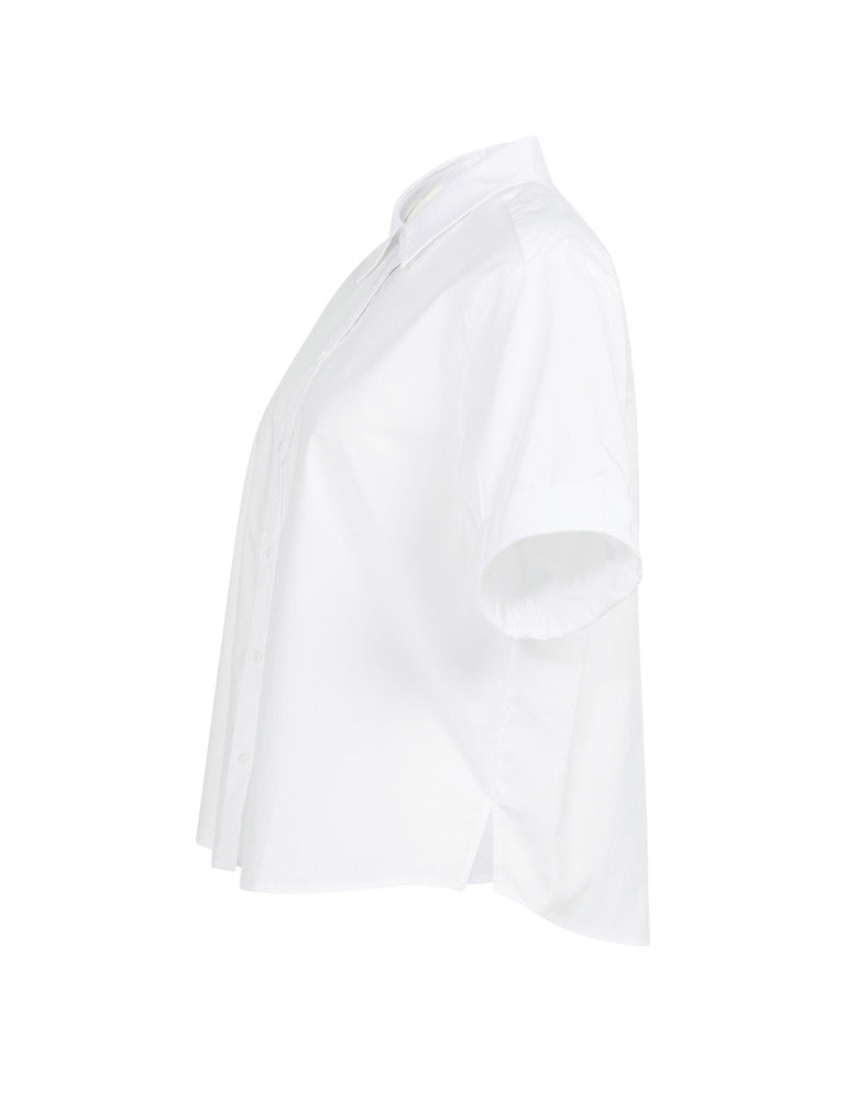 Yaya Blouse Korte Mouw Wit - Peet kleding