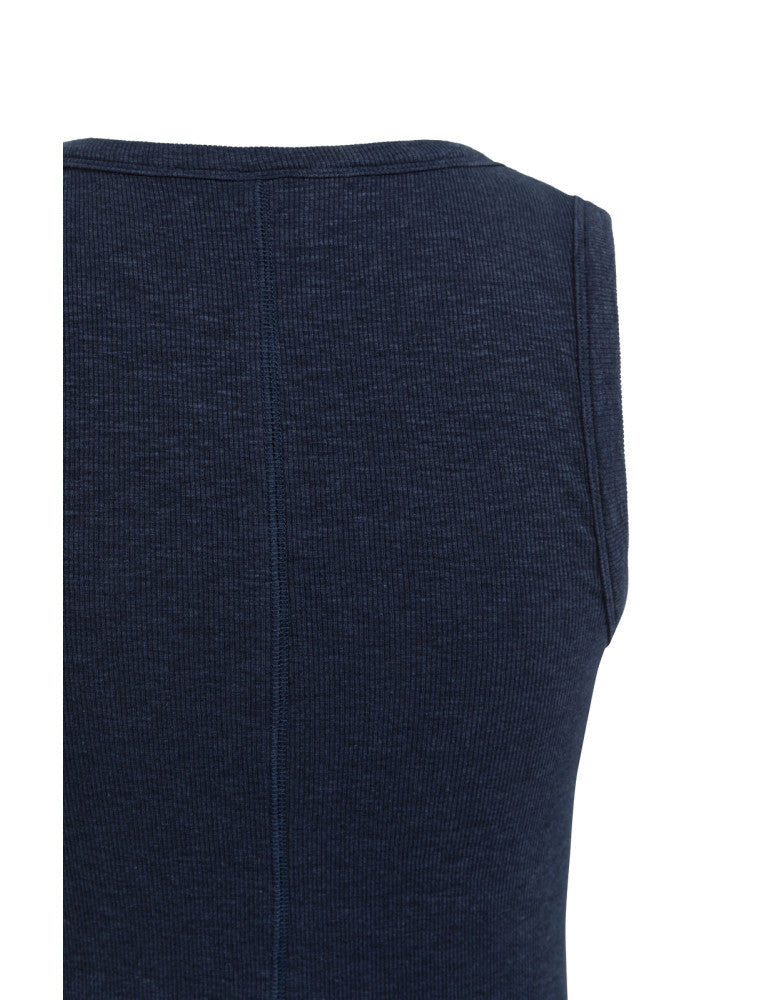 Yaya Singlet Rib Navy - Peet kleding