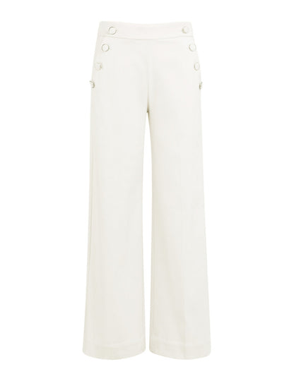 Yaya Pantalon Knoop Offwhite - Peet kleding