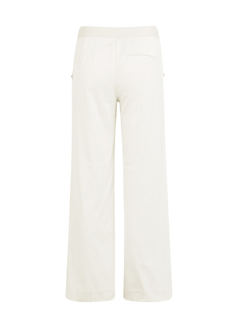 Yaya Pantalon Knoop Offwhite - Peet kleding