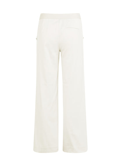 Yaya Pantalon Knoop Offwhite - Peet kleding