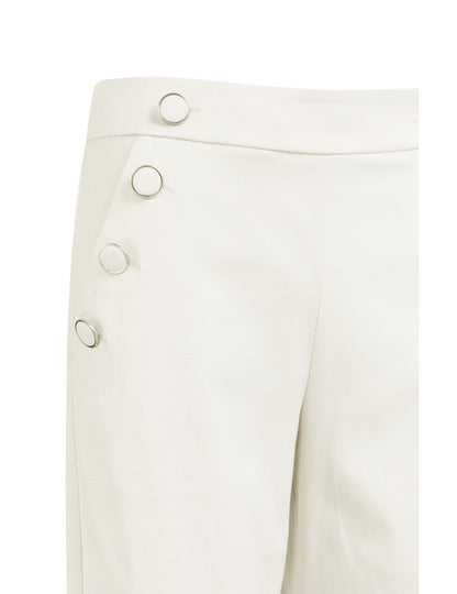 Yaya Pantalon Knoop Offwhite - Peet kleding